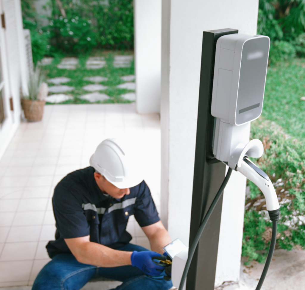 Electric car charger installation in London
